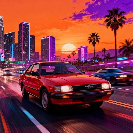 Your Car On Highway effect