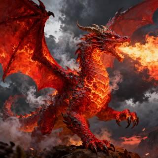 Burning Fire Dragon