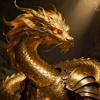 Polished Golden Dragon