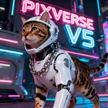 Pixverse V5 — AI Video Generator With 1080p, Visual Effects & Complex Motion | NeonLights